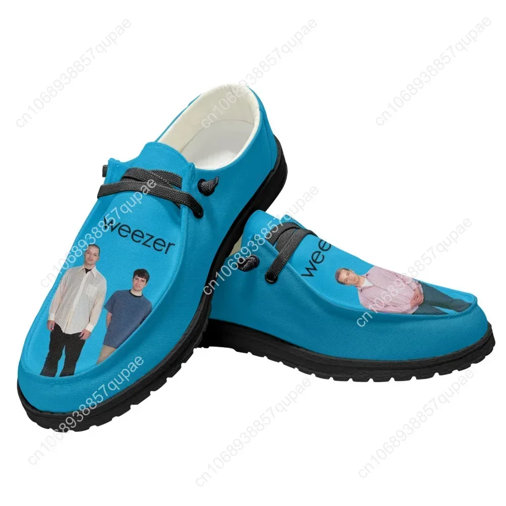 Weezer Casual Shoes Pop Rock Band  Men Woman Flat Shoe Breathable Indoor Outdoor Lightweight Footwear Couple Custom Made Shoe