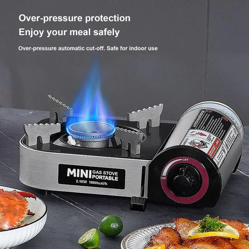 

Portable Stove For Camping Grill & Stove For Outdoor Cooking Small Lightweight Heater With Even Heat Distribution For Cooking
