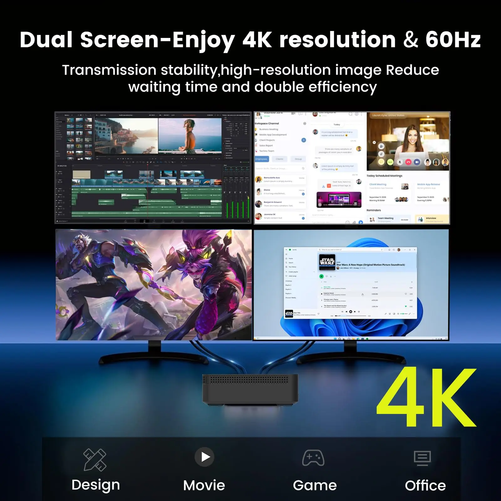 Mini PC, Intel 12th Gen Alder Lake- N100(up to 3.4GHz), 16GB DDR4 RAM 512GB M.2 SSD, Desktop Computer Support 4K Dual Display