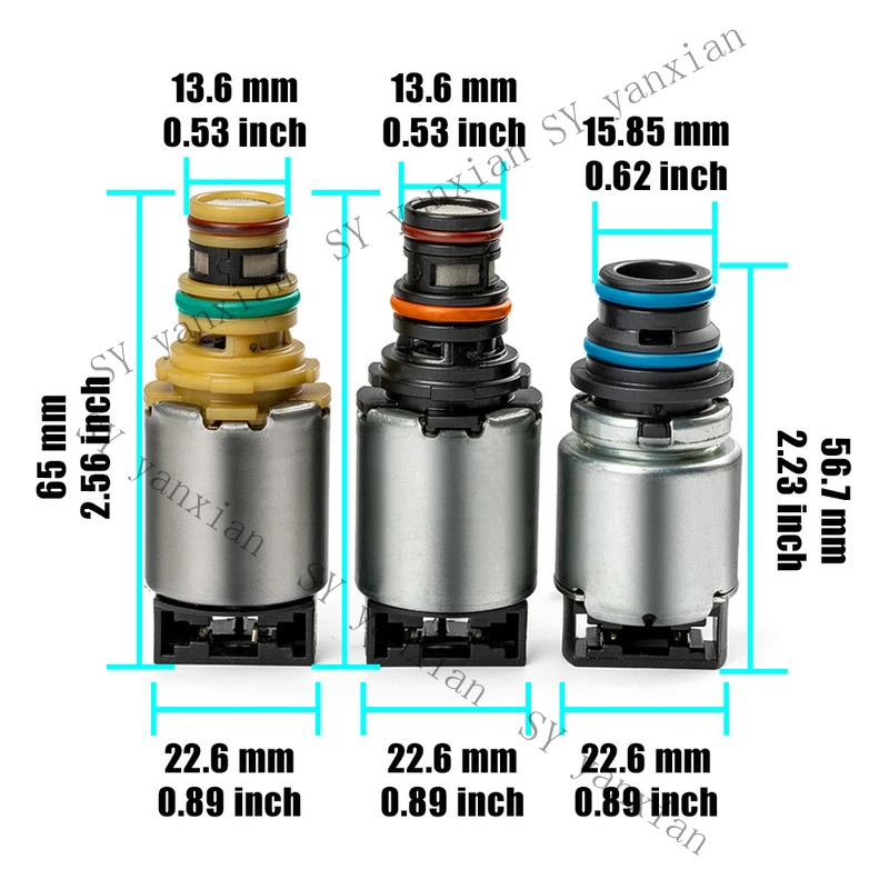 SY+ 7X 6T45E 6T40 Transmission Solenoid For Chevrolet Cruze Equinox Malibu Pontiac
