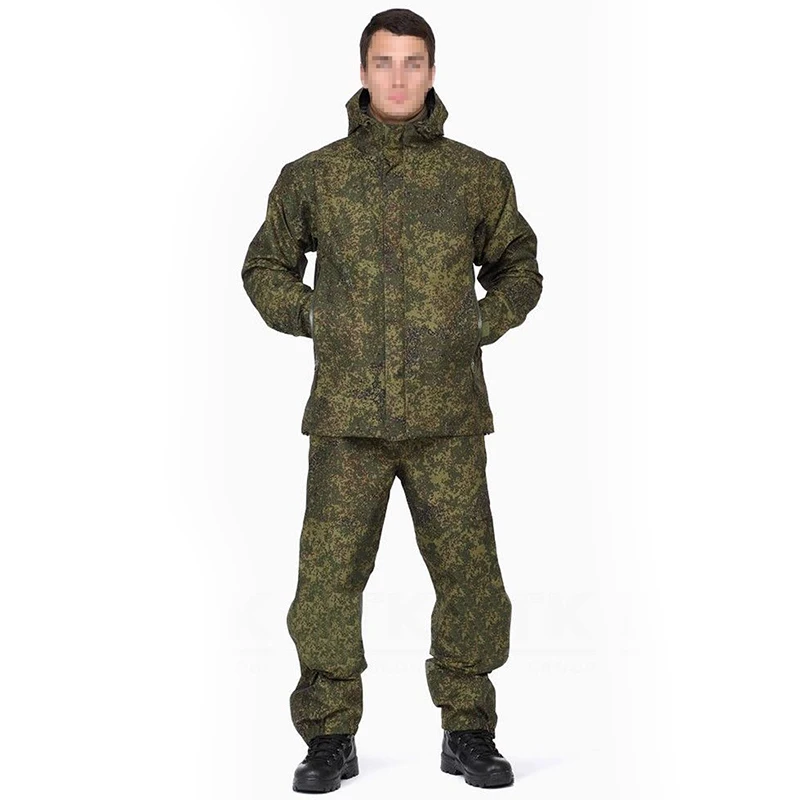 

Russian Public VKBO lv6 EMR Tactical Hardshell Combat Suit Set EMR Green Man Outdoor Hunting Hooded Waterproof Cover