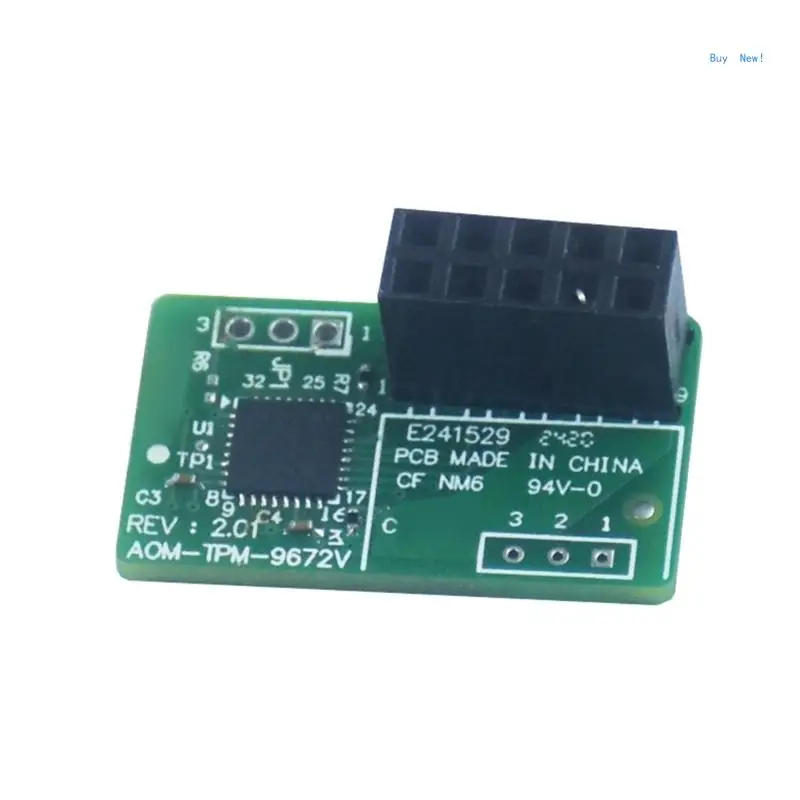 AOM-TPM-9672V TPM2.0 with 10pins SPI Ensures Digital Environment Secure for Motherboards