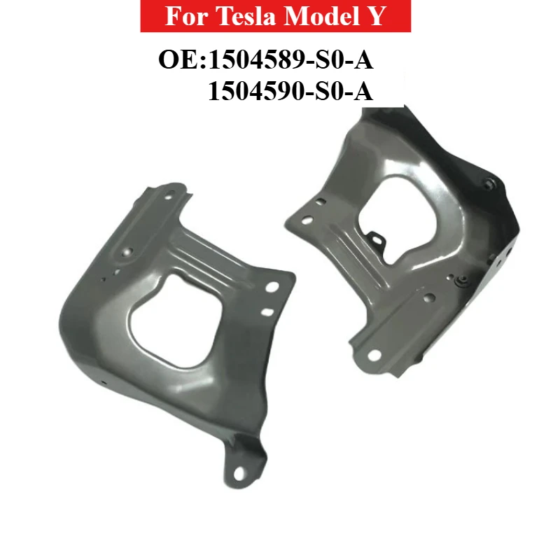 Metal Front Bumper Wing Support Plate OE 1504589-S0-A 1504590-S0-A For Tesla Model Y Front Fender Bracket Auto Replacement Part