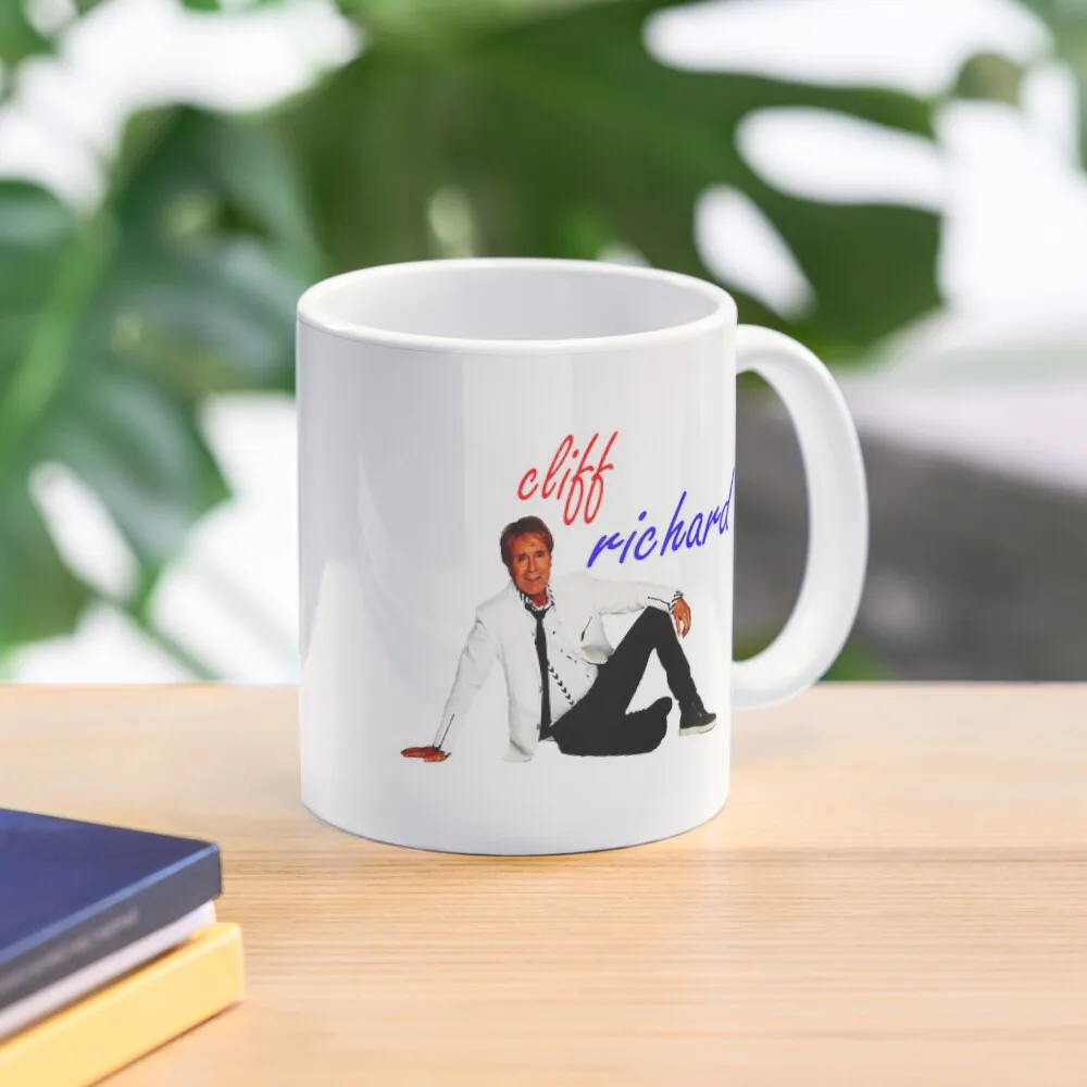 Cliff Richard Classic  Mug Picture Simple Printed Gifts Drinkware Photo Tea Coffee Cup Image Handle Round Design