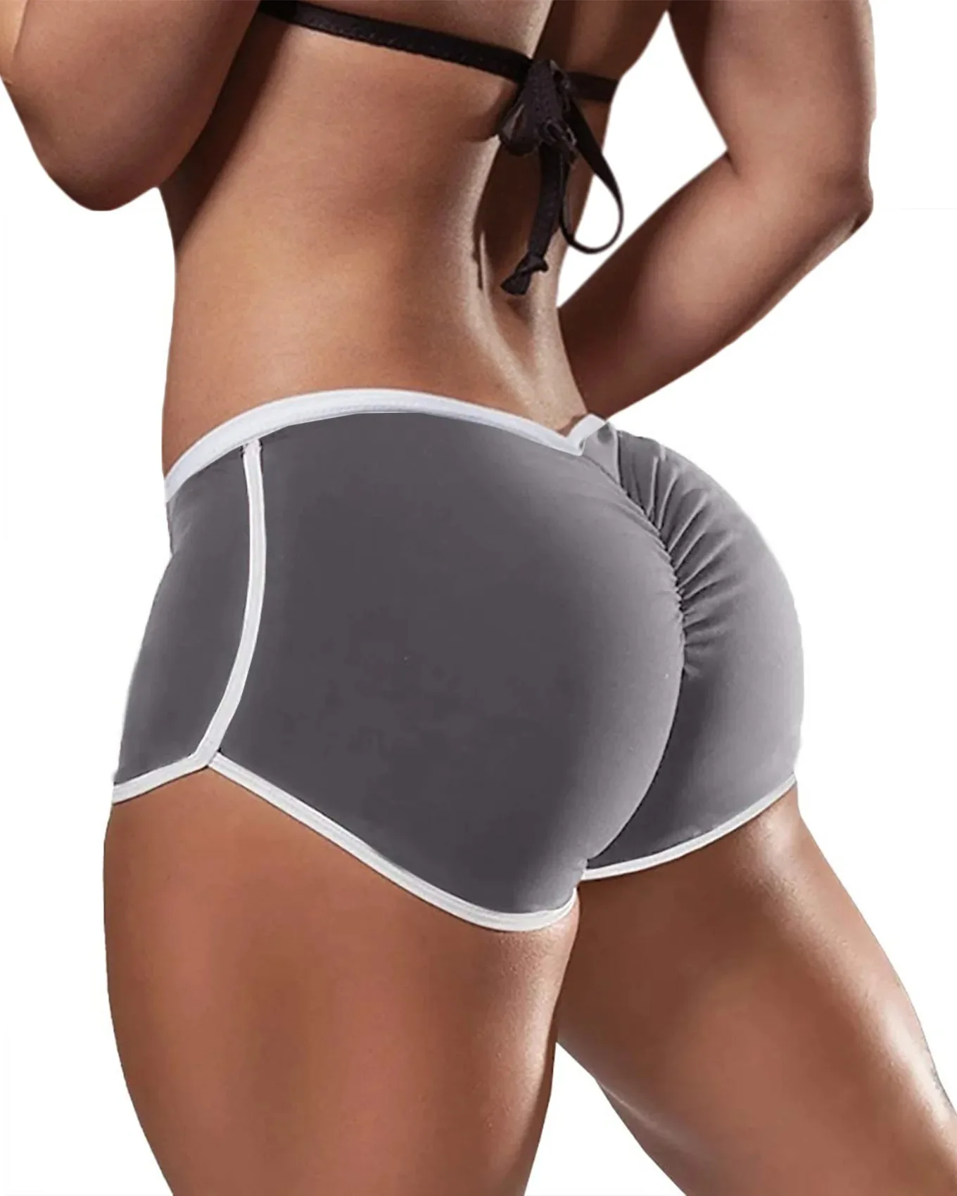 Schnell trocknende Jogginghose für Damen, sportliche Shorts mit niedrigem Bund, Stretch-Shorts mit elastischem Bund, lässig, Yoga, sexy, Workout,