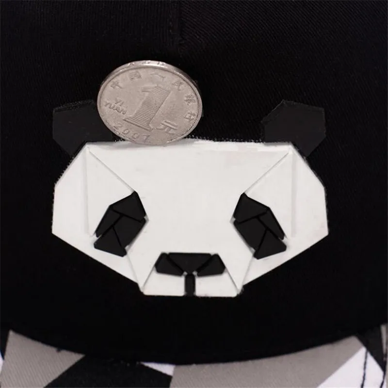 Fashion spring summer lovers baseball cap hip hop Street dance caps male Ms cute panda rubber snapback hats sports leisure hats