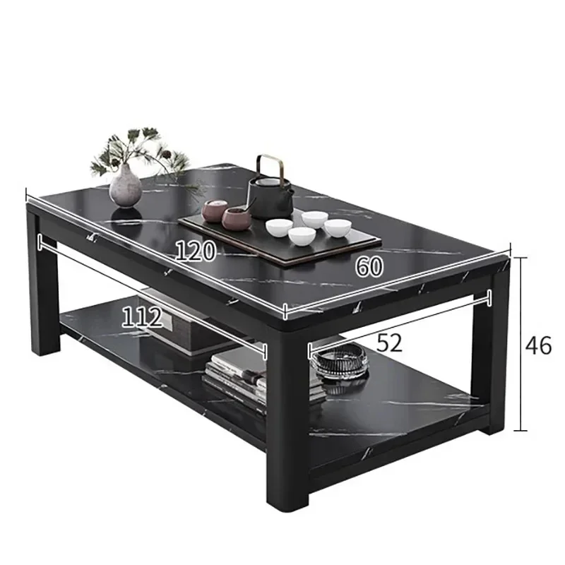 Minimalist Modern Unique Coffee Tables Aesthetic Black Mesa Auxiliar Salon Home Furniture