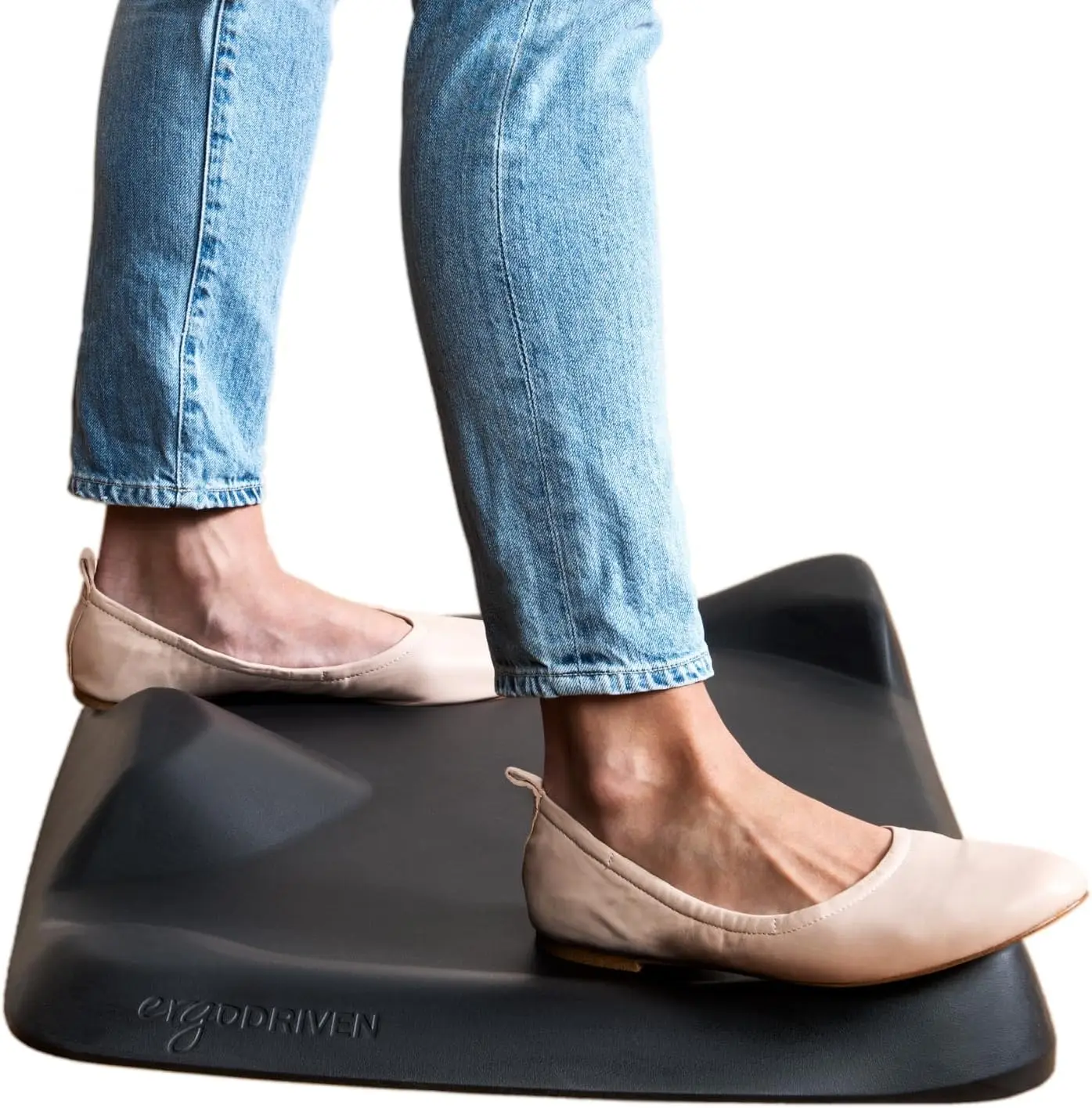 

Topo Mini Comfort Mat By | The Smaller Not-Flat Anti-Fatigue Standing Desk Mat With Calculated Terrain | Accessories | Obsidian