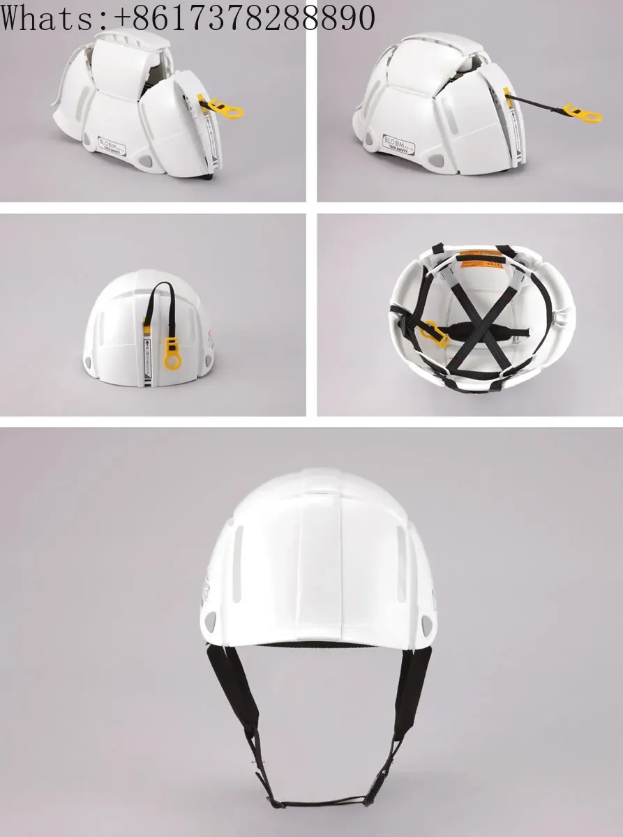 Safety helmet foldable construction site construction light and portable earthquake disaster prevention