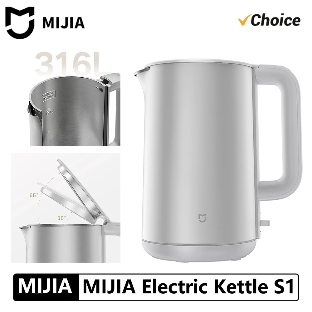 mijia-electric-kettle-s1-hot-water-kettle-double-steel-double-layer-316-stainless-steel-1800w-high-power-17l-household-220v-cn