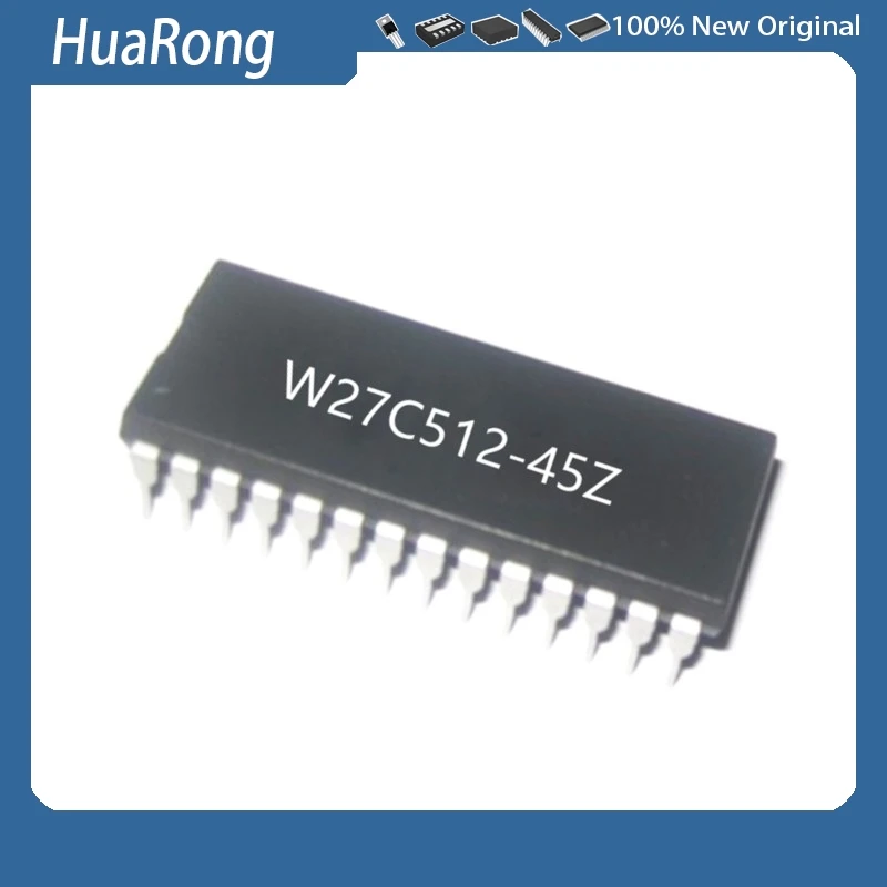 10PCS/LOT     W27C512-45Z  W27C512-45   W27C512   DIP-28
