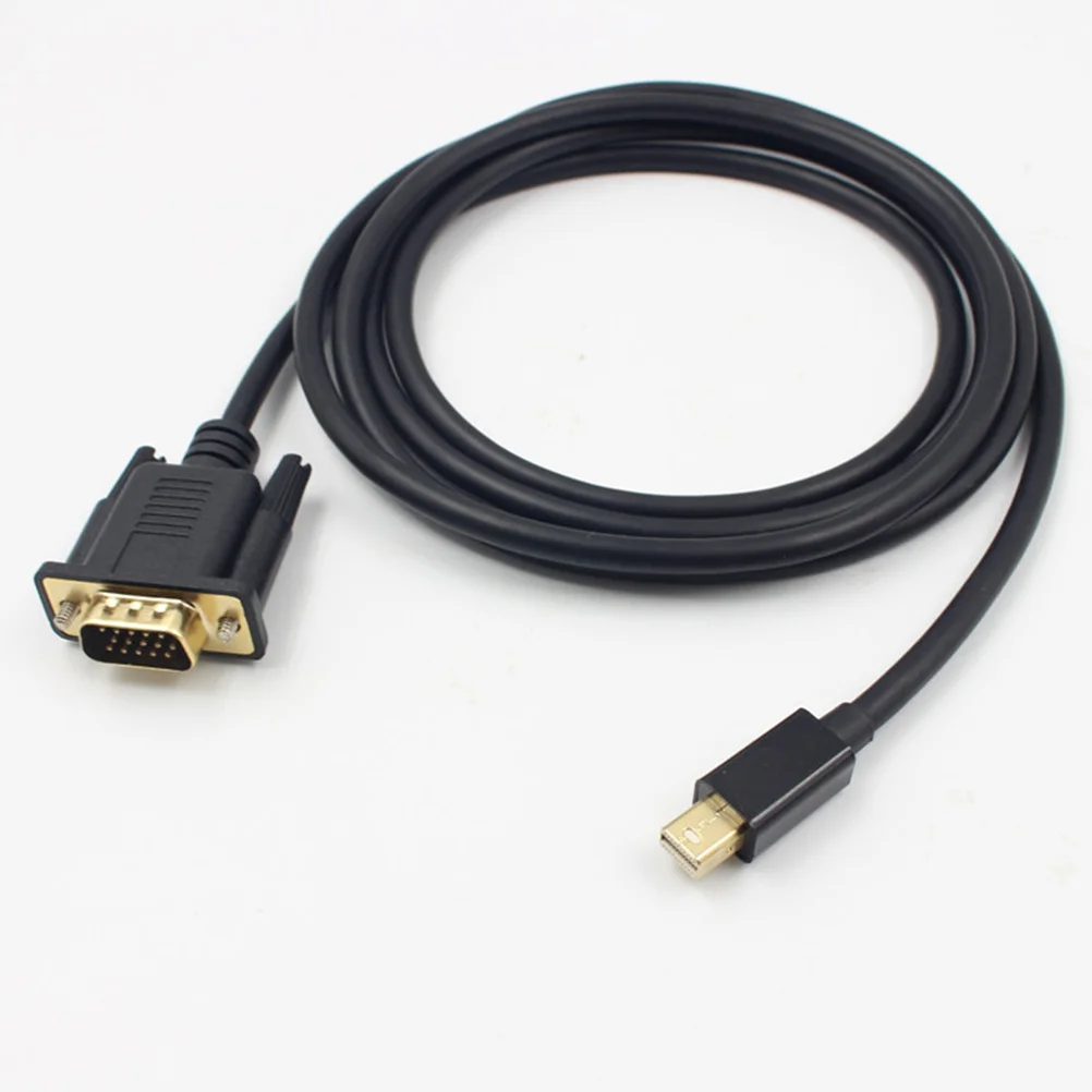 

6 Feet Mini Displayport to Vga Adapter Cable Gold Plated to Vga Connector Compatible Laptop Monitor Projector