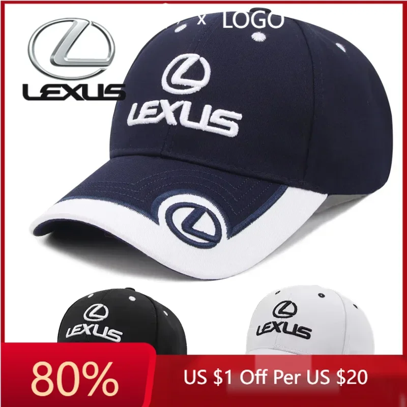 

2026 Hot Interior Stickers Adult Casual Cotton Baseball Caps For Lexus Badge IS ES CT LS NX GX PX RX GS GS200t IS250 ES300 LS500