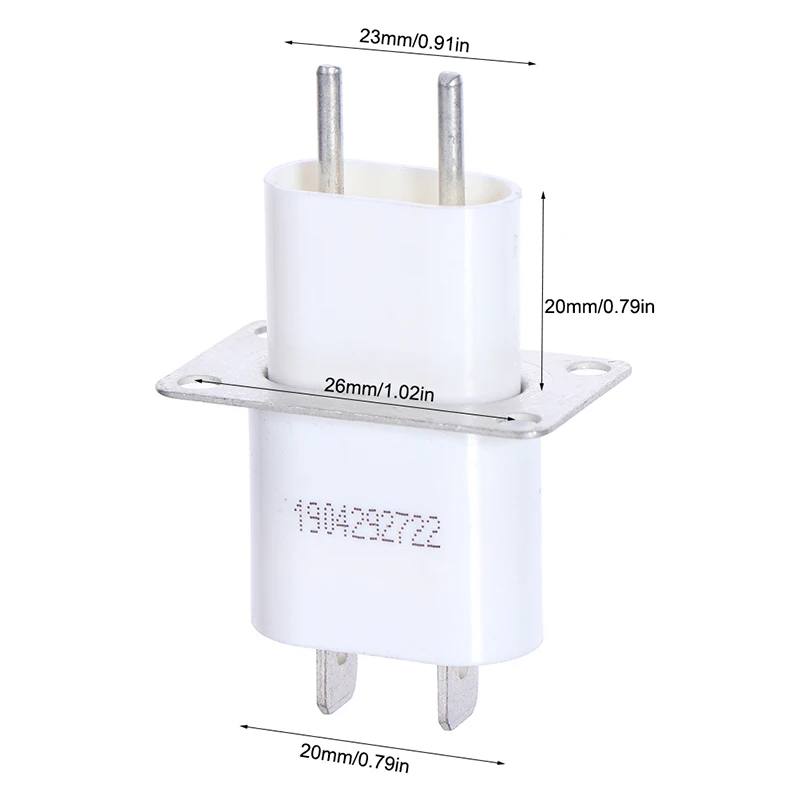 2PCS Electronic Microwave Oven Magnetron W/ Through-core Capacitor Pin Sockets Converter Home Microwave Magnetron Sockets Pins