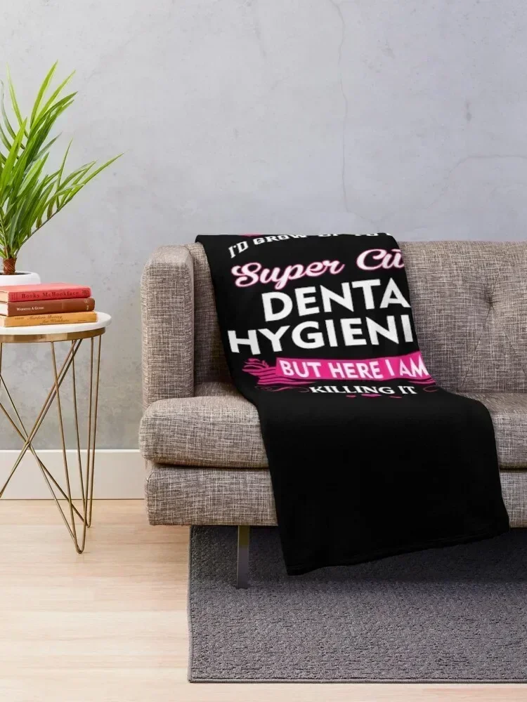 Dental hygienist Throw Blanket warm for winter Cute Plaid Sofas Blankets