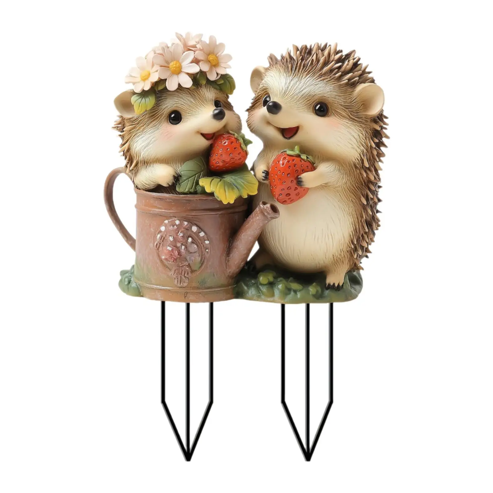 Garden Stake Flower Pots Decor Acrylic Hedgehog 2D Pathway Decor Decorative