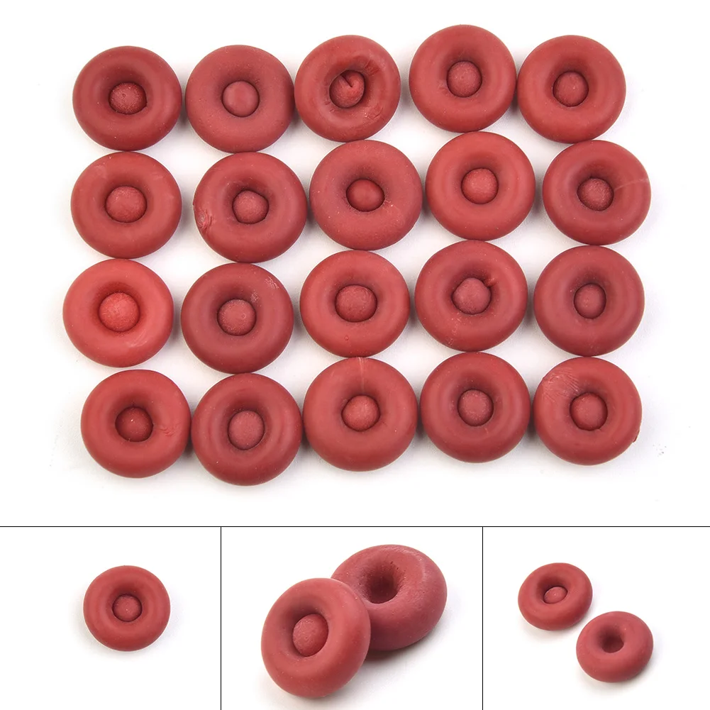 20Pcs Caulk Cap Red Saving Cap Sealer Saver Open Caulking Tube For Sealing And Preserving Eropper Latex Cap Sheath Part