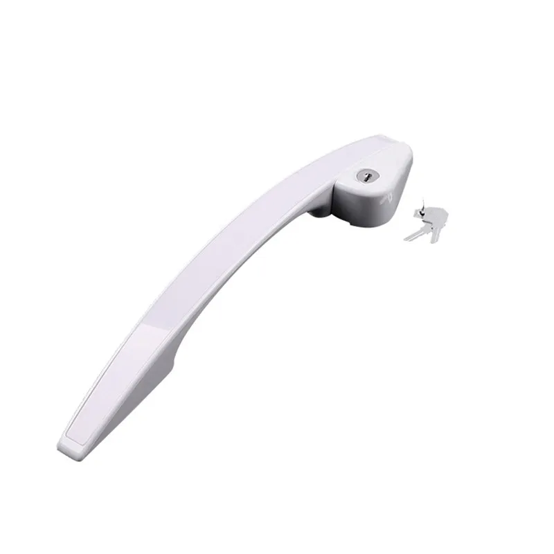 Length 360 mm Refrigerator ABS Plastic Lock  Handles With KeyCommercial Refrigerated Cabinet Freezer  Handle