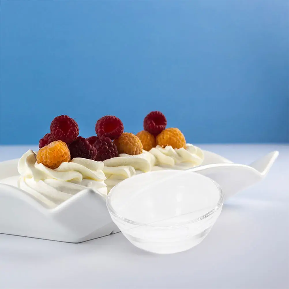 10Pcs Stackable Clear Glass Bowls Mini Dessert Bowls Small Serving Dishes for Pudding Jelly Chinese Rice Cakes Ice Cream