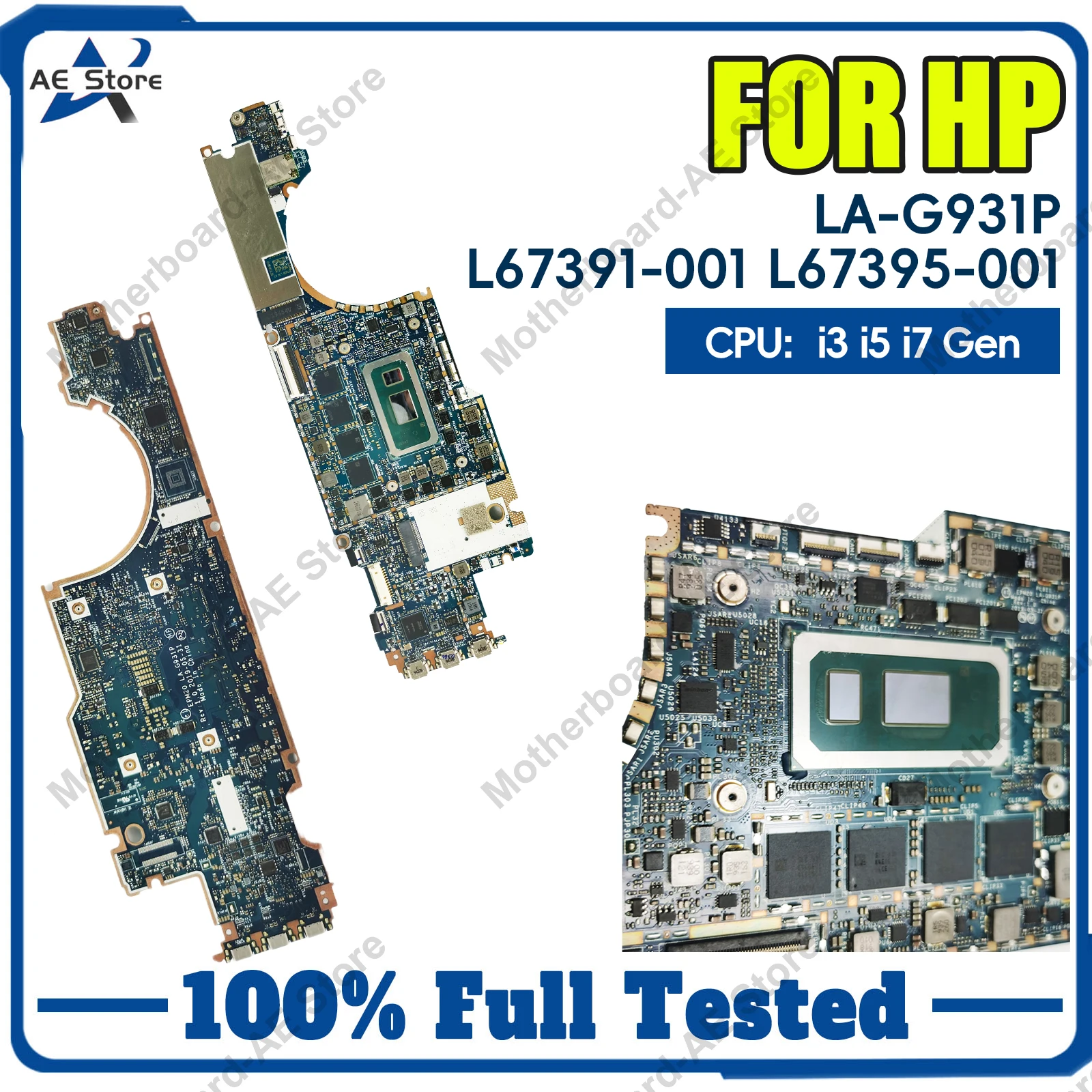 LA-G931P Laptop Motherboard For HP Elite X2 G4 CPU I5-8265U I5-8365U I7-8565U I7-8665U RAM-8/16G L67391-001 L67395-001 Mainboard