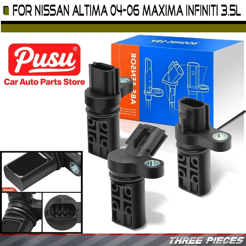 

Crankshaft Position Sensor Set of 3 Compatible with Nissan 350Z Altima Frontier Maxima Murano NV1500 NV2500 Pathfinder Quest