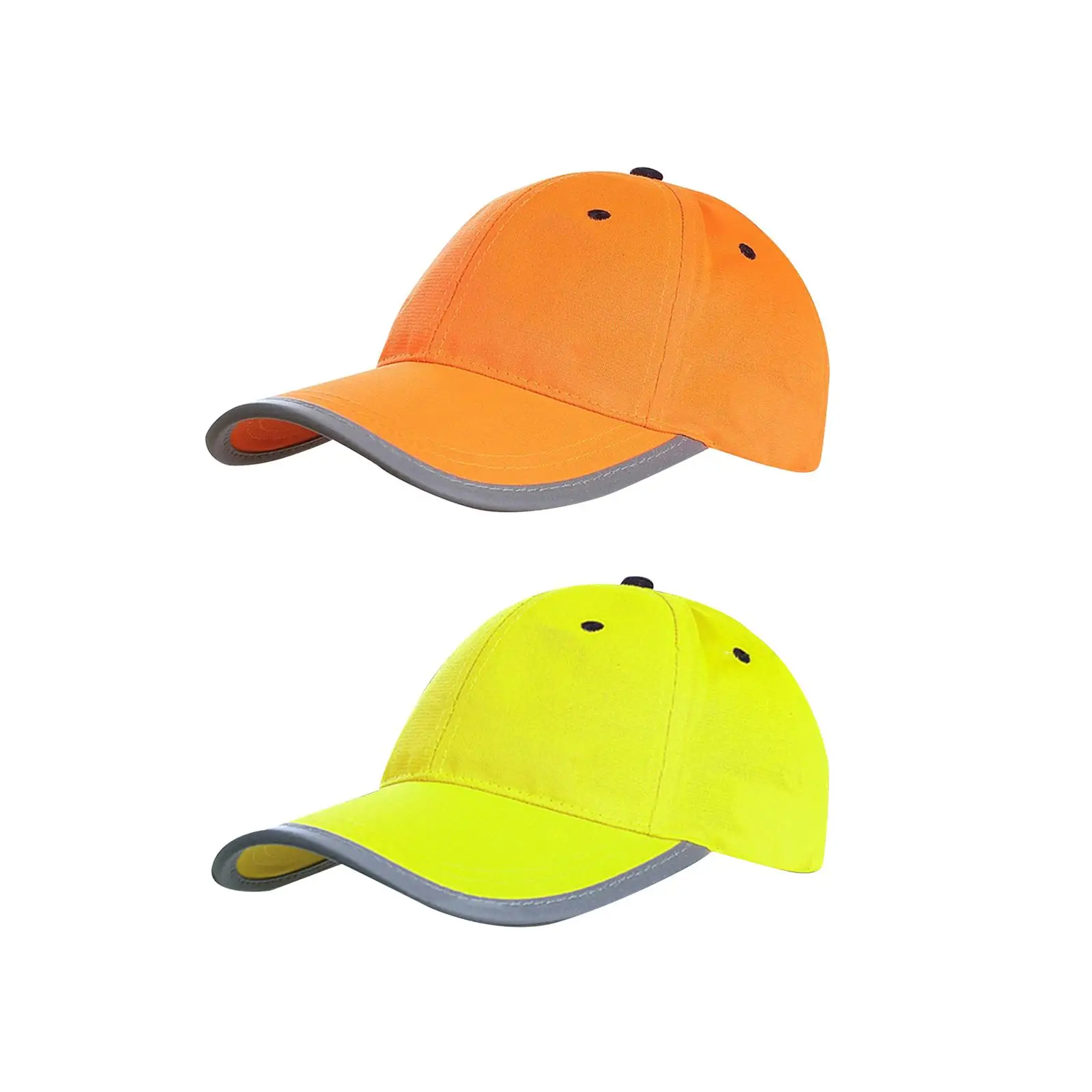 Gorra de tráfico para hombre, sombrero fluorescente, gorra de béisbol reflectante de alta visibilidad para miembros de la familia