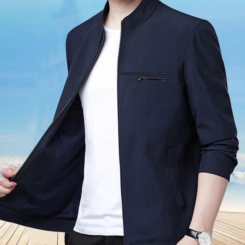 

Solid Color Men's Jacket Brand Business Office Dress Mens Jackets and Coats Casual Social Men's Outerwear Male Business Coat New