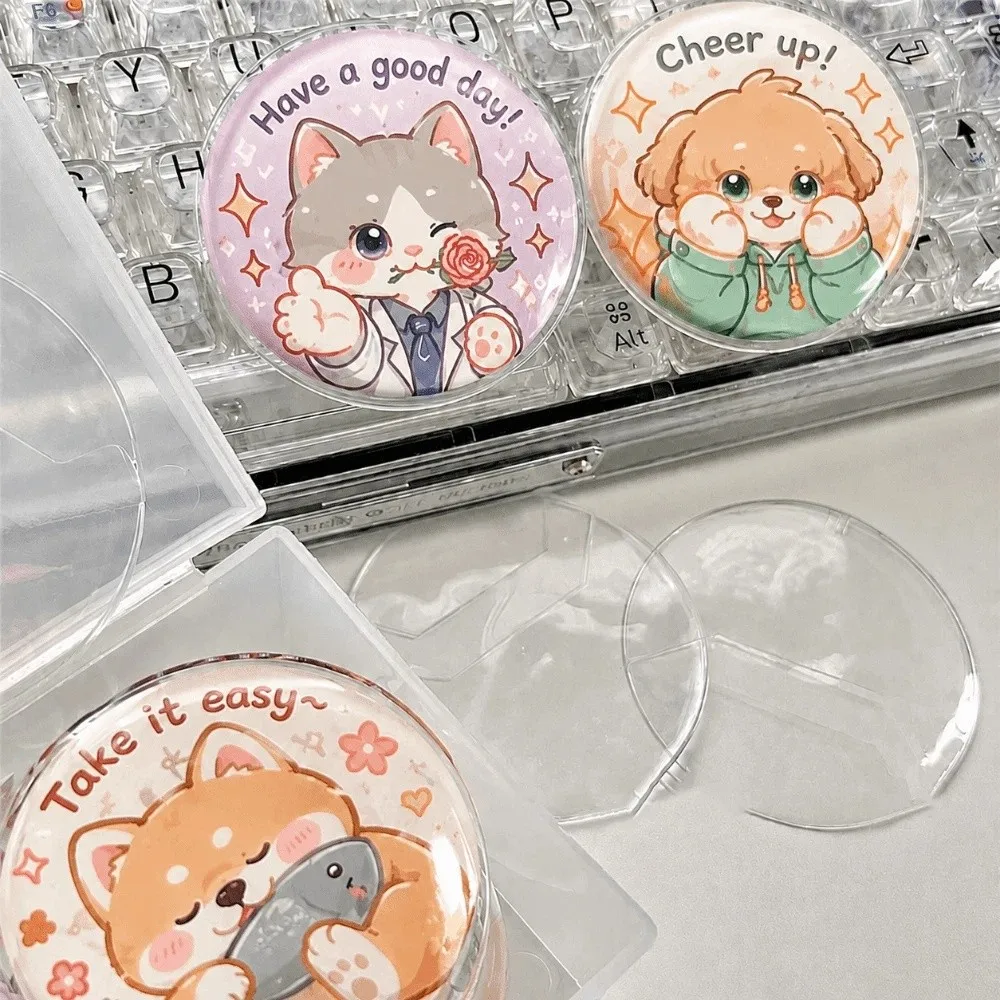 New 30PCS Transparent PVC Badge Protector Case 63/70/83mm Dustproof Round Display Cover Pin High-Protection Anime Badge Sleeve