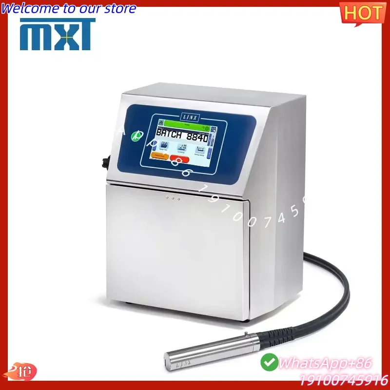 2026Hot LINX 8840 New Industrial Automatic Solvent Ink CIJ Printer 62um Nozzle 600dpi High-Resolution Printing for Dark