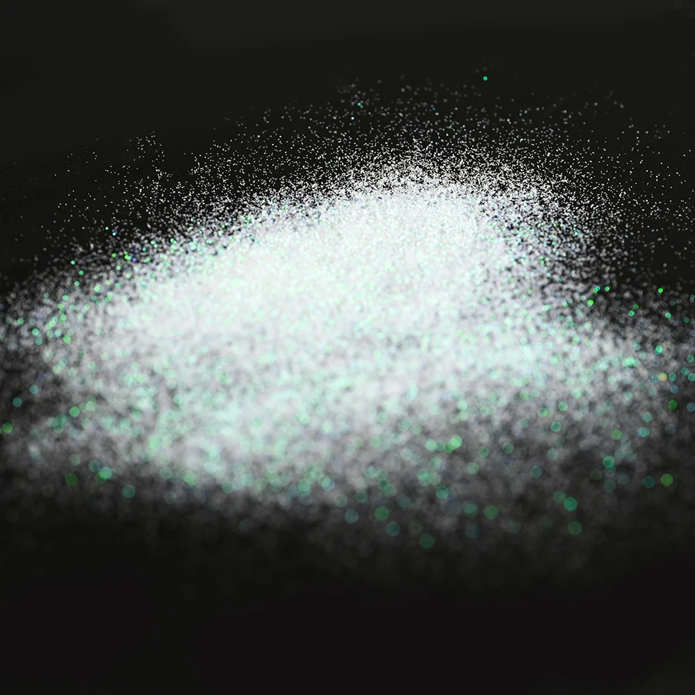 10/50g Bianco Unghie Artistiche Glitter Polvere 0.1mm Lucido Iridescente Zucchero Sabbia Cromo Ultra-Fine Pigmento Laser Scintillante Manicure FAI DA TE polvere
