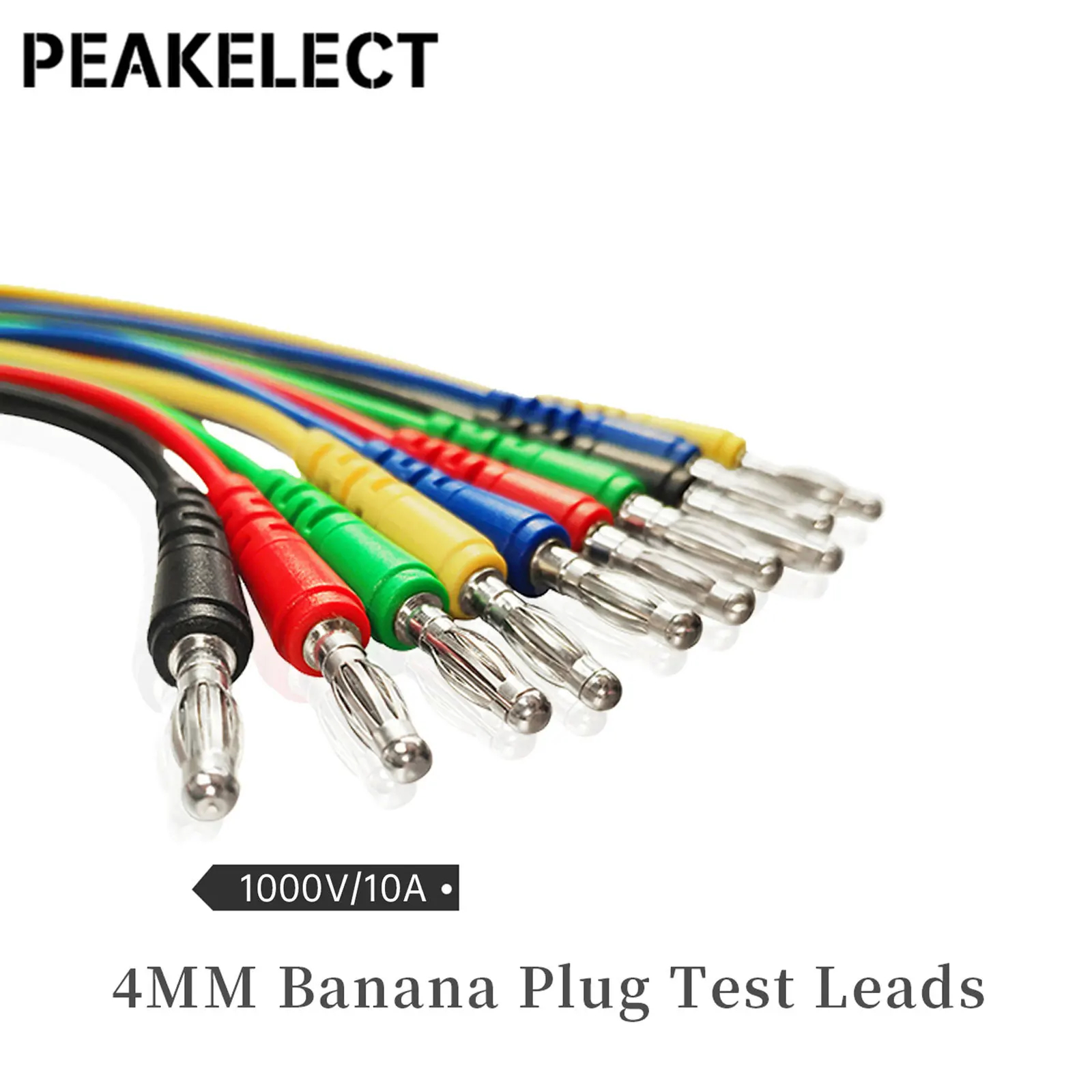 Peakelect P1043B 4Mm Banaan Plug Multimeter Meetsnoeren Kit Met Veiligheid Piercing Naald Test Probes + Alligator Clips Voor testen