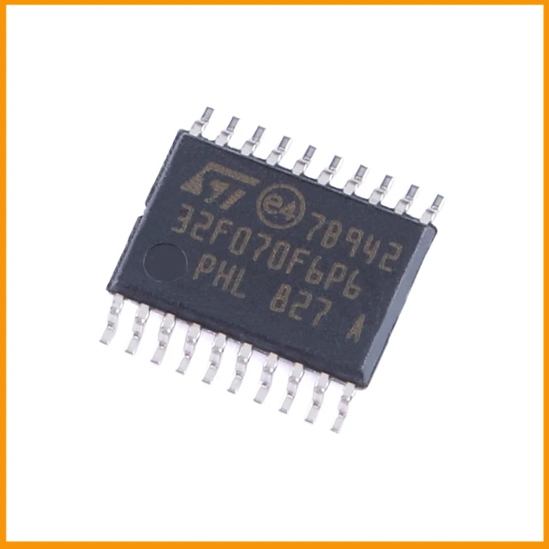 10Pcs/Lot  New Original  STM32F070F6P6 STM32F070  Microcontroller IC 32-Bit Single-Core 48MHz 32KB (32K x 8) FLASH 20-TSSOP