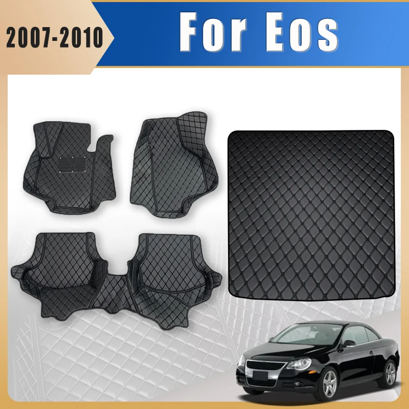 

Car Floor Mats Trunk Carpets For Volkswagen VW Eos 2007 2008 2009 2010 Foot Pads Auto Accessories Interior Products Covers Parts