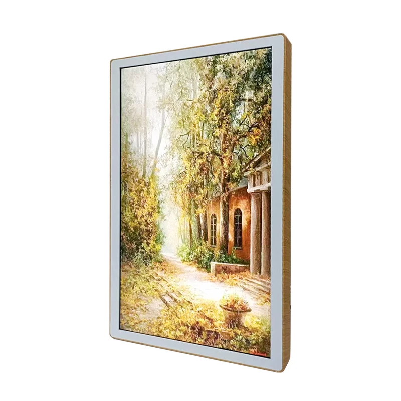HD Download Picture 21.5 Inch Mirror Plastic Digital Photo Frame Video Play As Advertising Player Cinema Loop Photo Frame