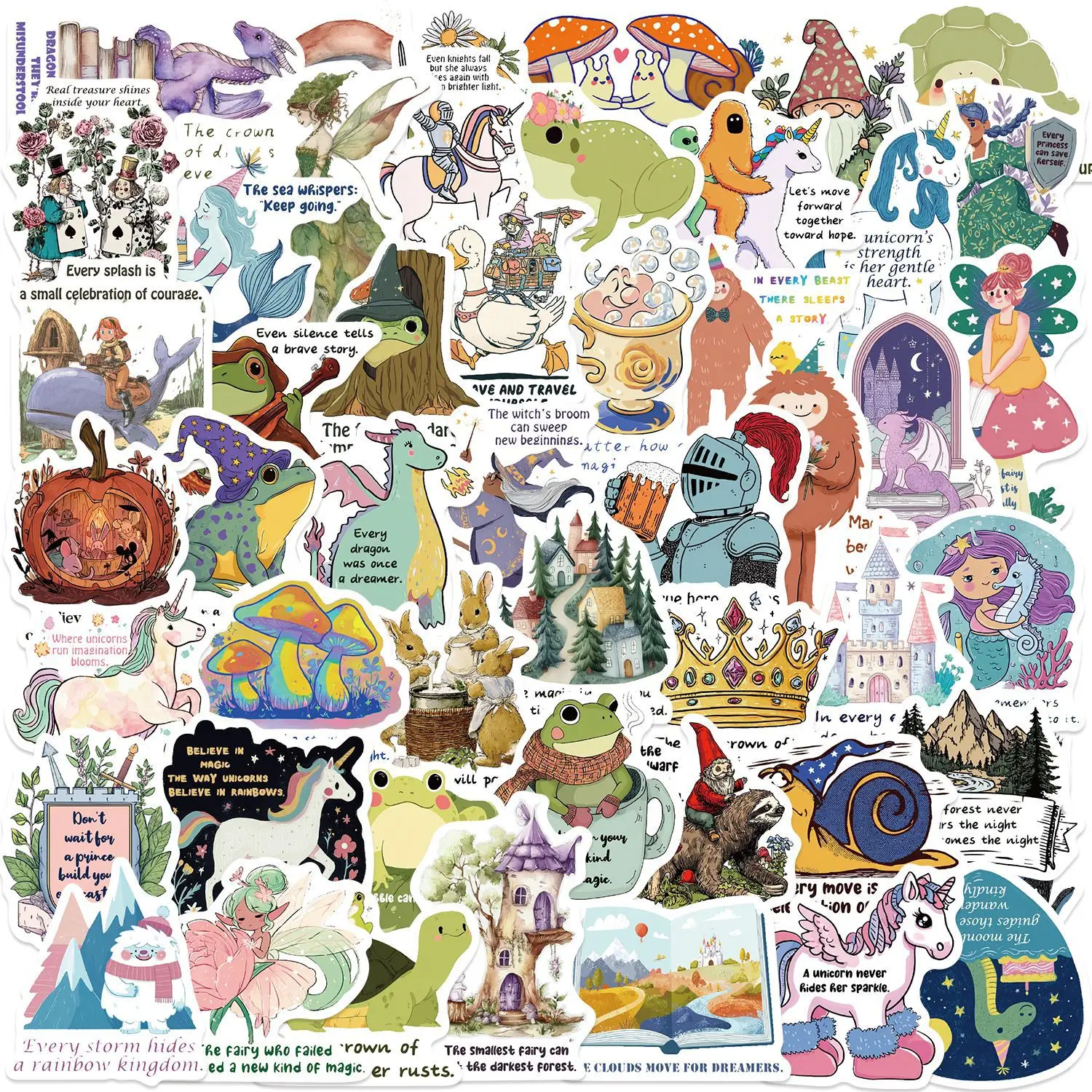 50/100PCS Cartoon Märchen Inspiration Graffiti Aufkleber Dekoration Gitarre Notebook Gepäck DIY Wasserdicht