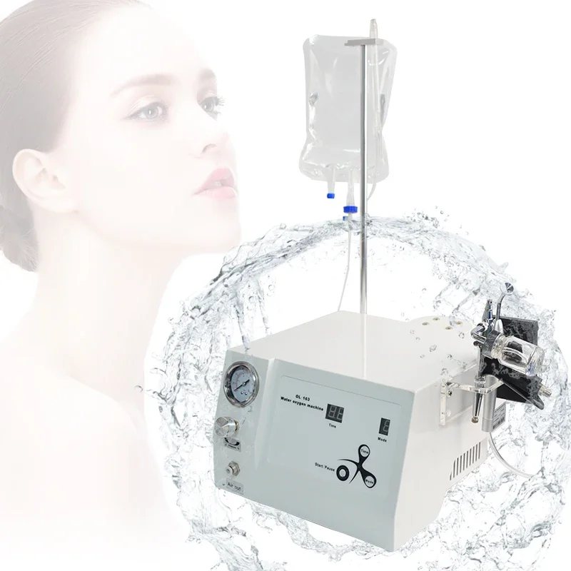 3 in1 portable facial skin rejuvenation aqua jet peeling water oxyge jeet jet peel oxyge face spa salon beauty machine device