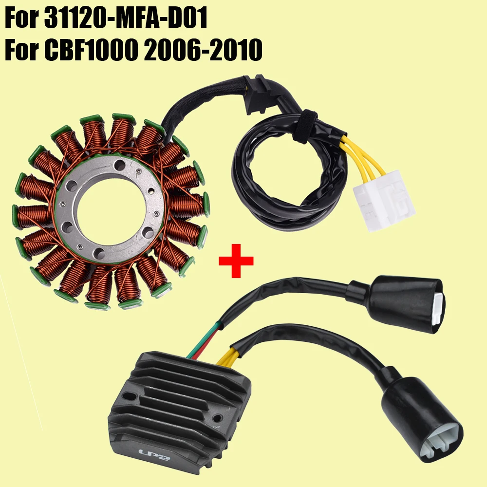 

Stator Coil & Regulator Rectifier For Honda CBF1000 2006 - 2010 2007 2008 2009 31120-MFA-D01 / CBF 1000