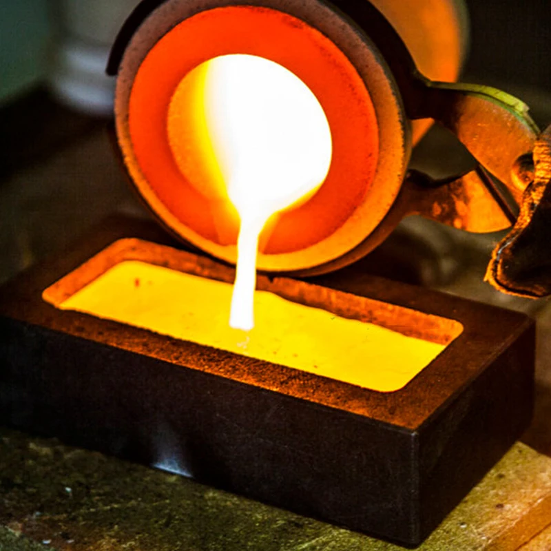 2025 قالب سبيكة جرافيت مصهر قابل للإزالة من الذهب والفضة أداة تكرير قالب بوتقة جرافيت قابلة للعكس