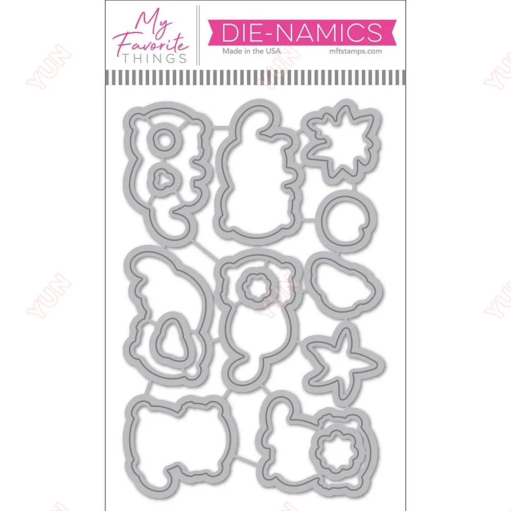 Adorable Otters 2024 New Arrival Clear Stamps or Metal Cutting Dies Set for DIY Craft Making Greeting Card Scrapbooking Handmade