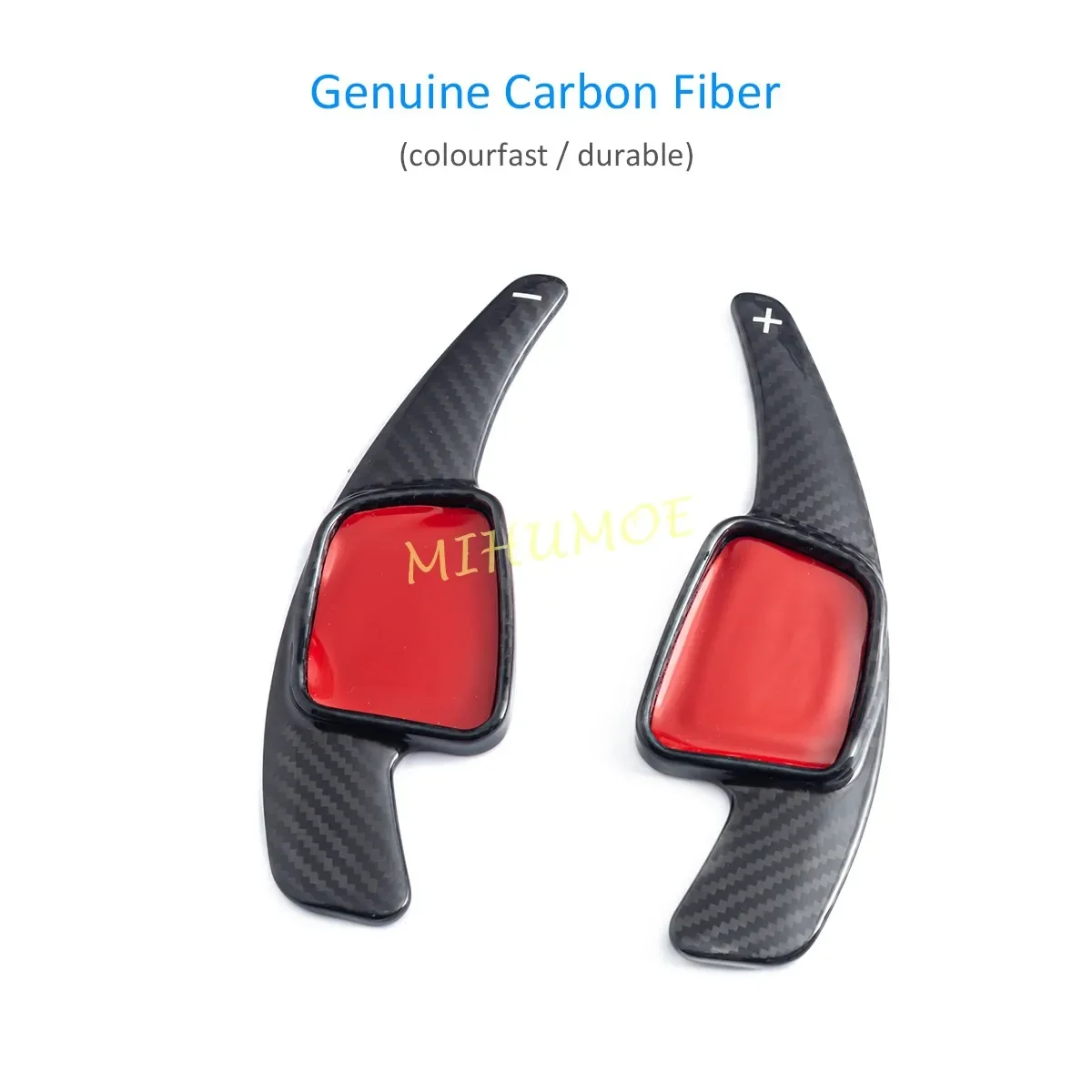 Real Carbon Fiber Steering Wheel Paddle Shifter Extend Accessories For Audi A3 A4 A5 Q2 Q3 Q5 Q7 Q8 TT S3 S4 S5 SQ5 Sportback