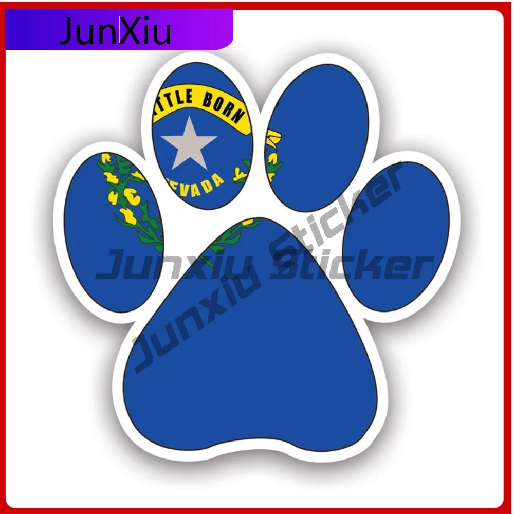

Classic Awesome Nevada State Paw Print Shaped Sticker Uv Protected Decalsdog Dogs Funny Cat Cats Pet Pets Puppy Prints
