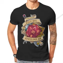 Gives Me XP DND Men T Shirt O-Neck TShirt Cotton Tops