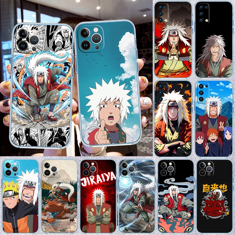 RA22 NARUTO Jiraiya Funda transparente para teléfono Motorola Moto G7 G8 G9 G84 G85 G73 G24 G15 Z2 Play Power Plus