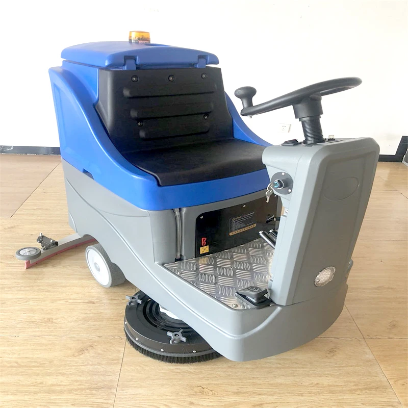 Supermarket Hospital Floor Scrubber Machine Warehouse Street Cleaning Car Seat Driving Electric Sweeper Quality Scrubber Machine