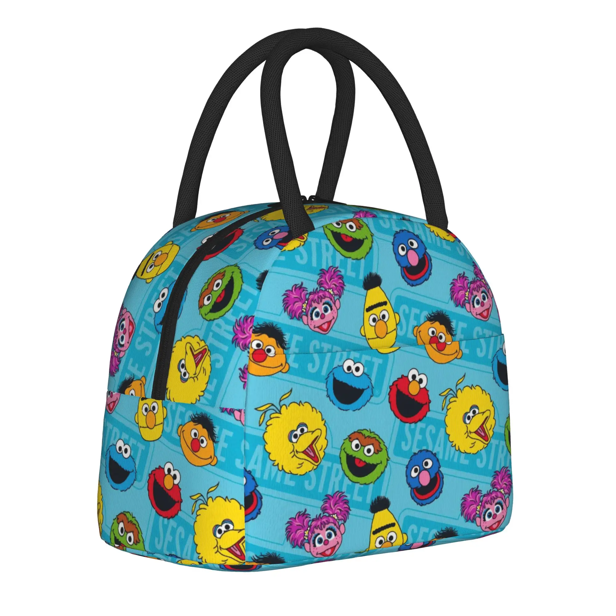 sesames-streets-cartoon-insulated-lunch-bag-de-alta-capacidade-recipiente-para-refeicoes-do-cookie-monster-bolsa-termica-lancheira-bolsa-para-trabalho-ao-ar-livre