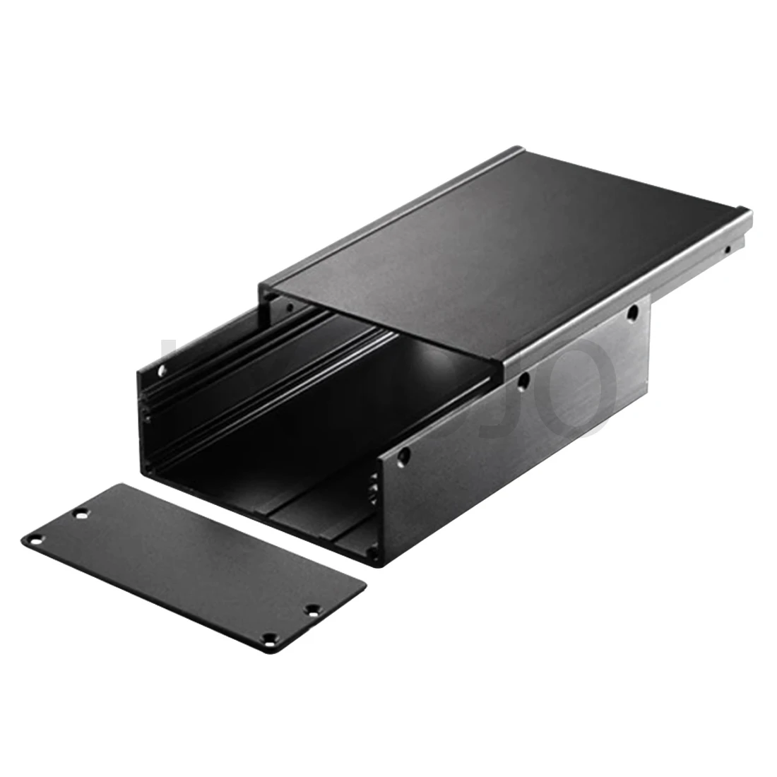 Aluminium Behuizing 96*45.5*140Mm Split Box Waterdicht Zwart Profiel Shell Elektronische Componenten Shell