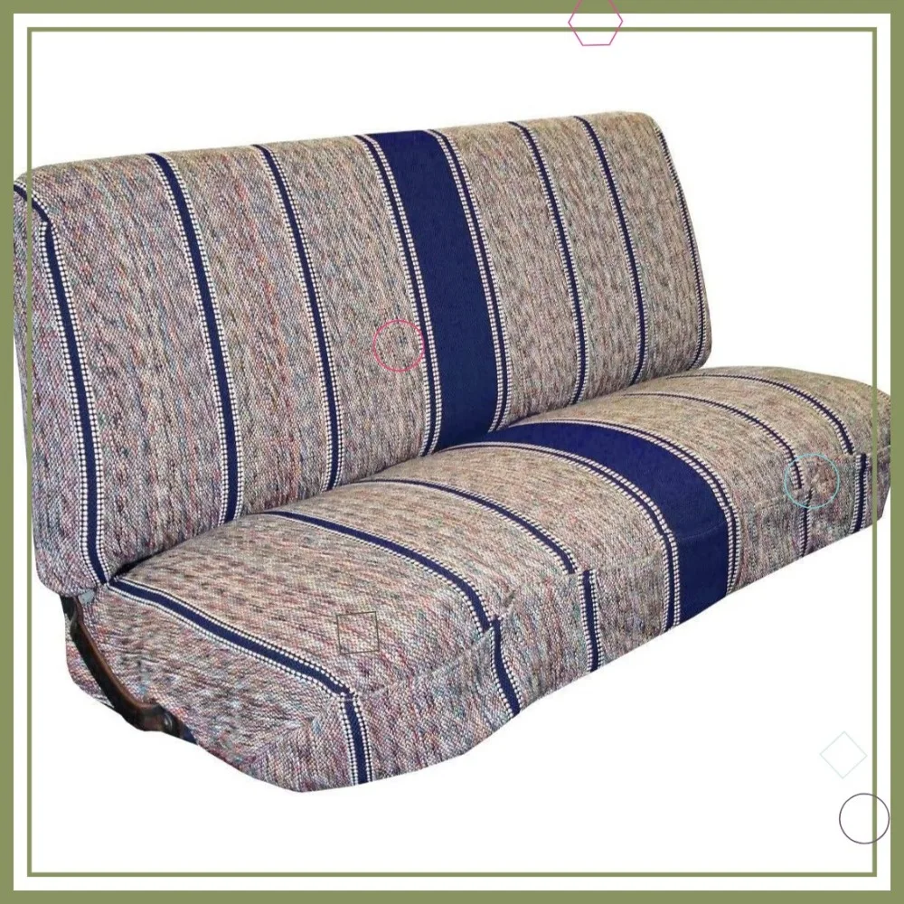 

Universal Baja Saddle Blanket Full-Size Bench Seat Cover for Trucks and SUVs in Blue