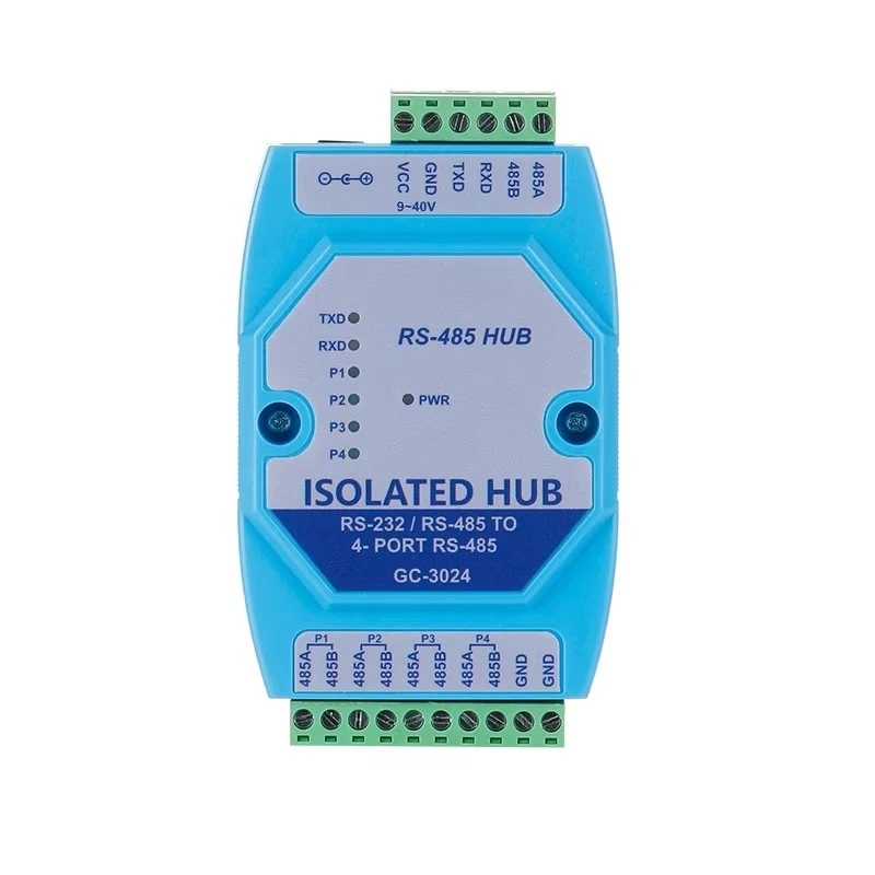 

Четырехканальный концентратор GC-3024 для повторителя Modbus485 с фотоэлектрической изоляцией RS-485