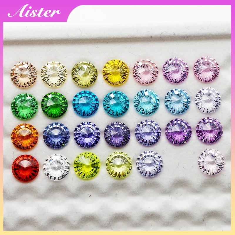 

Top Colors Ferris Wheel Shape 4K Cutting 5A Grade Quality CZ Lab Cubic Zircon Stones Loose Gemstones for Jewerly Making