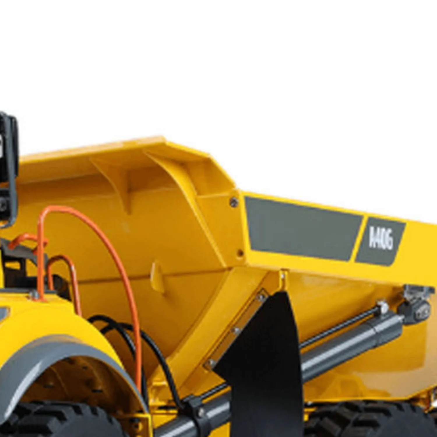 

Metal DoubleE 1/16 Remote Control Articulated Dumper 6WD Electric 10KG Load Capacity Openable Door Remote Control Truck Model